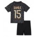 Paris Saint-Germain Danilo Pereira #15 Replika Babykläder Tredje matchkläder barn 2023-24 Korta ärmar (+ Korta byxor)